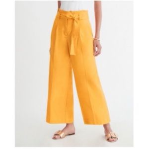 Ann TAYLOR paper bag culotte pant fresh mandarin